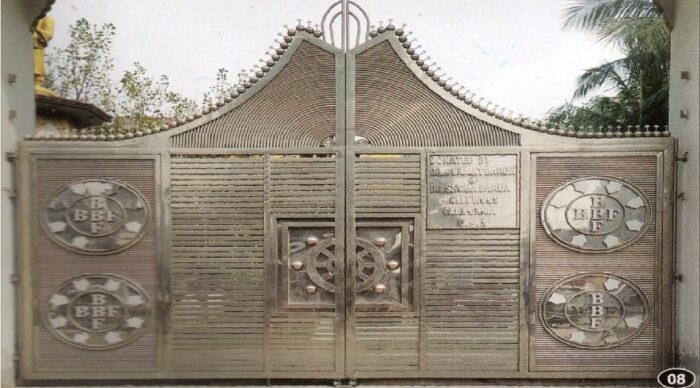 SS Gate Design Designed SS Hinges main gate