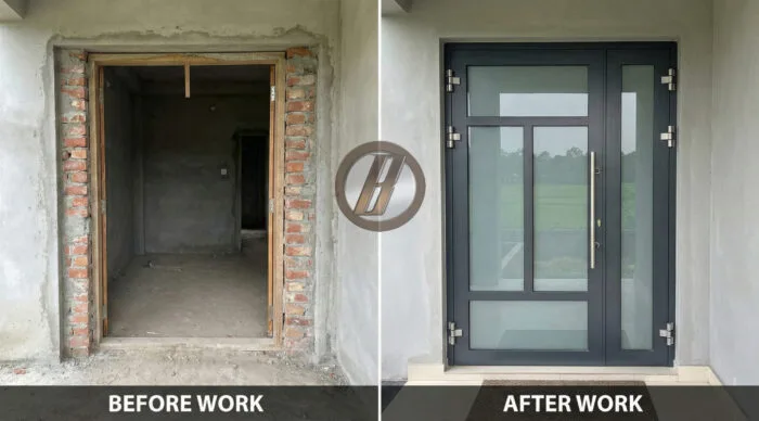 Aluminium door work in Sylhet
