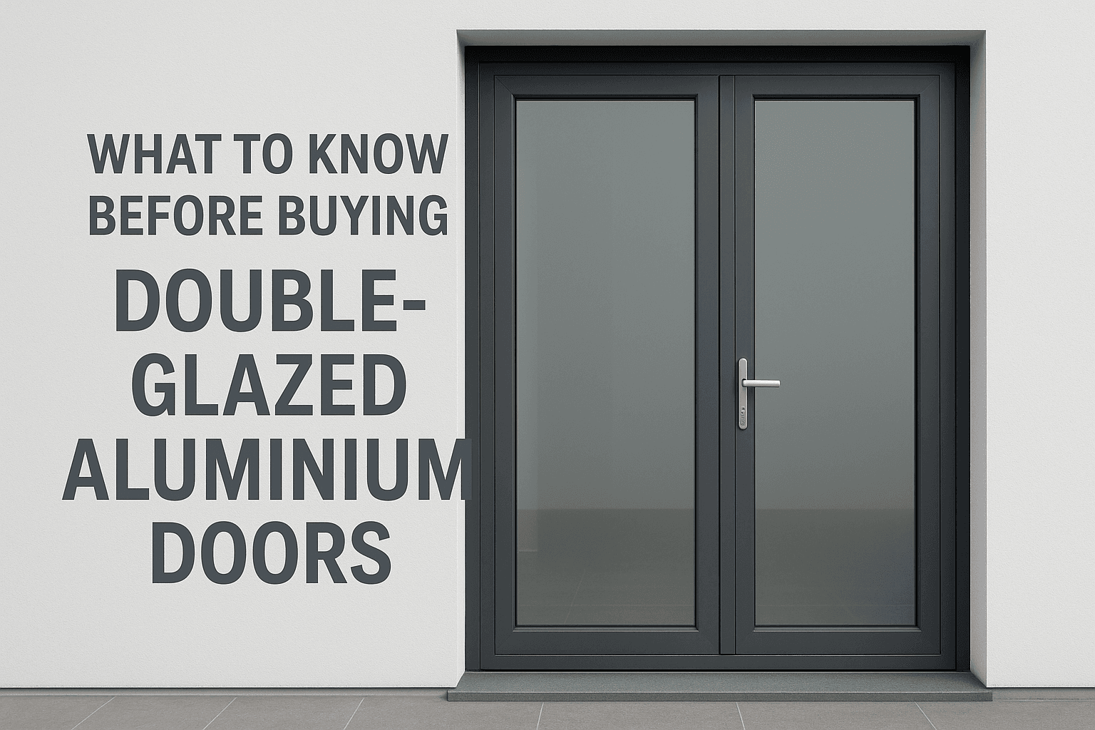 What to know before buying double glazed aluminium doors 1 Double glazed aluminium doors