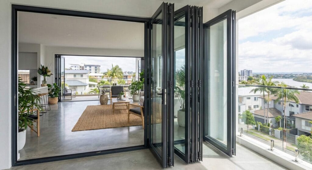modern aluminium folding door design in sylhet