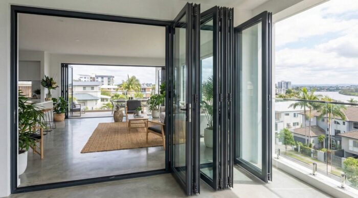 modern aluminium folding door design in sylhet