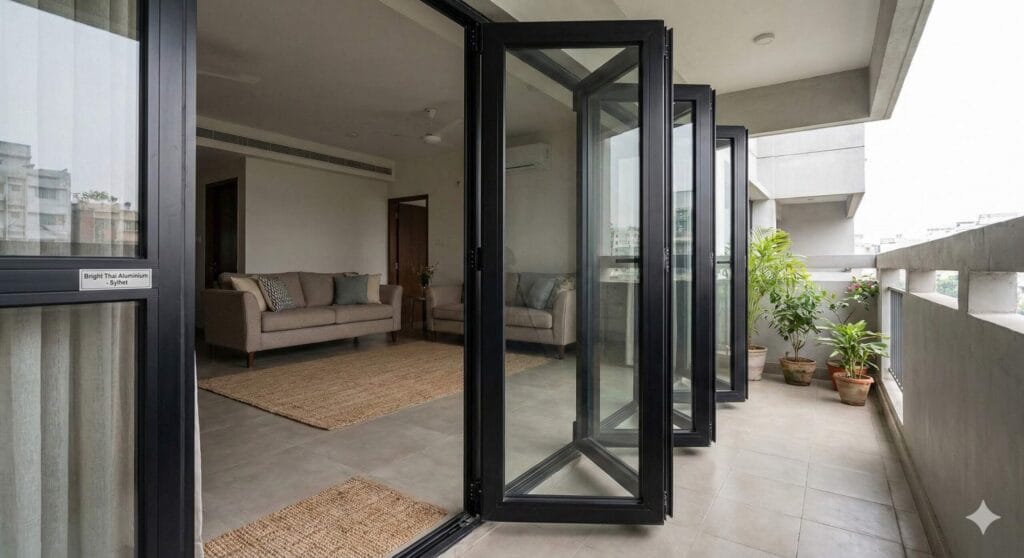 Folding Aluminium Door System for Modern Bangladeshi Homes