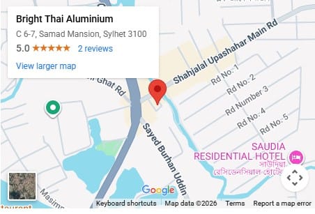 Bright Thai Aluminium in Sylhet 17 location of bright thai aluminium