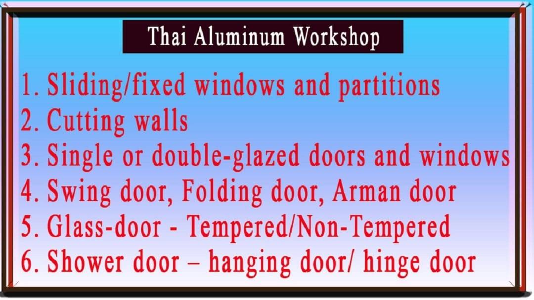 THAI ALUMINIUM WORKSHOP
